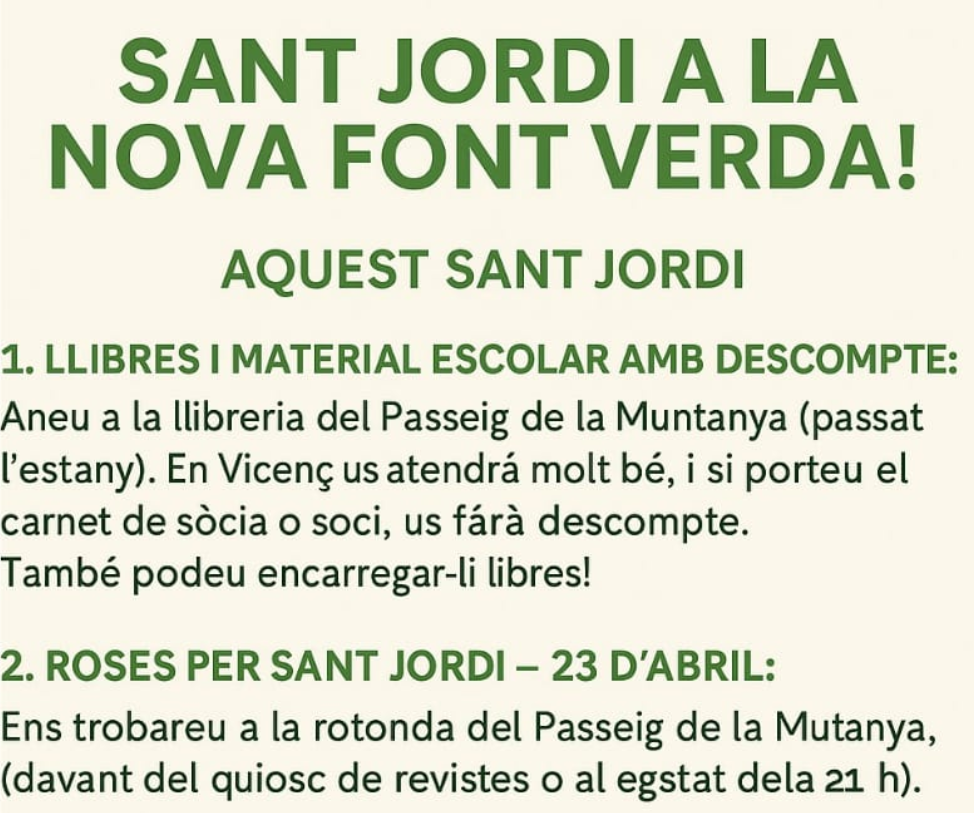 Més informació sobre l'article Sant jordi a la font verda